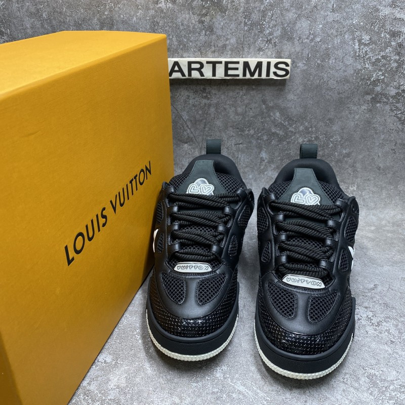 LV Skate Sneaker Black White