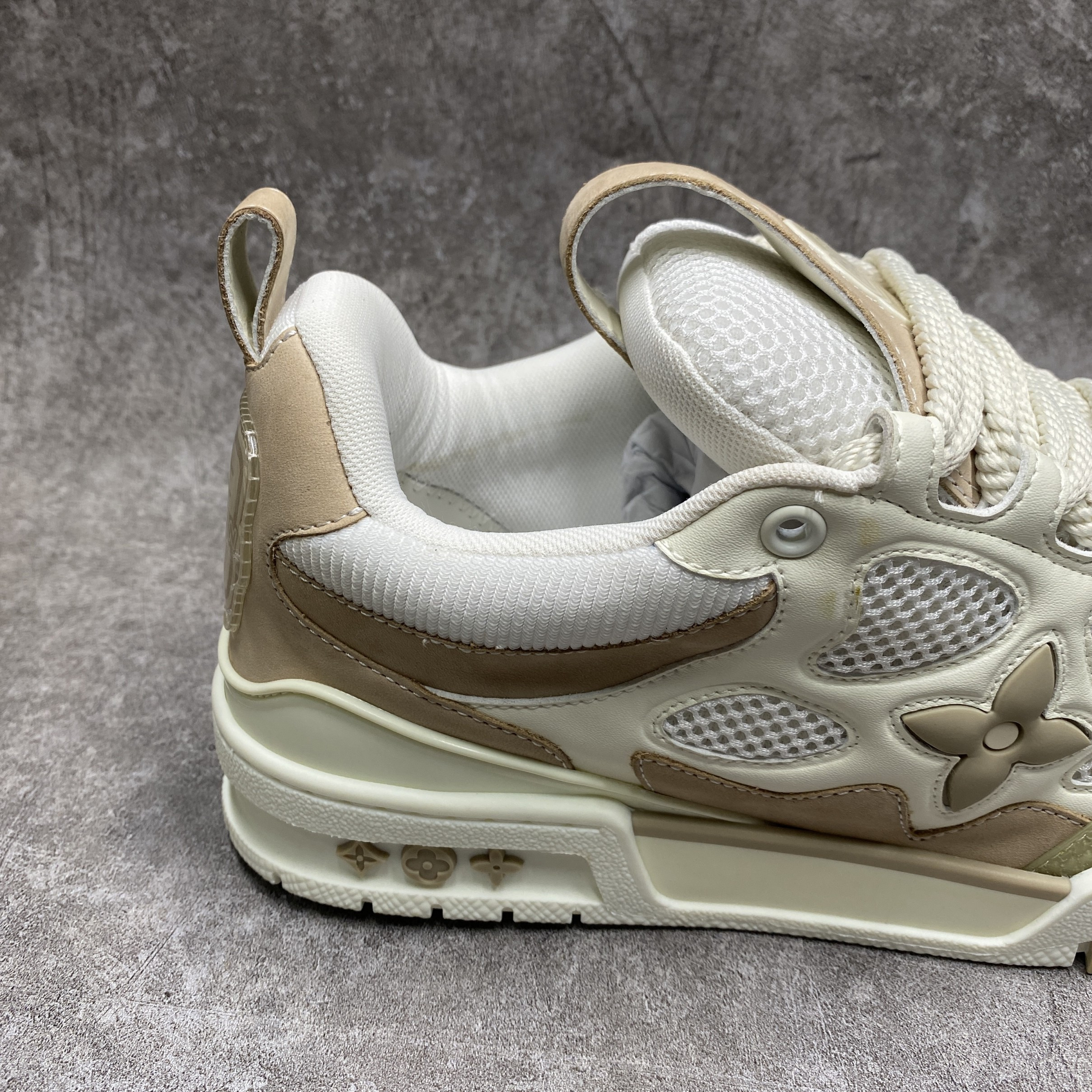 LV Skate Sneaker in Beige