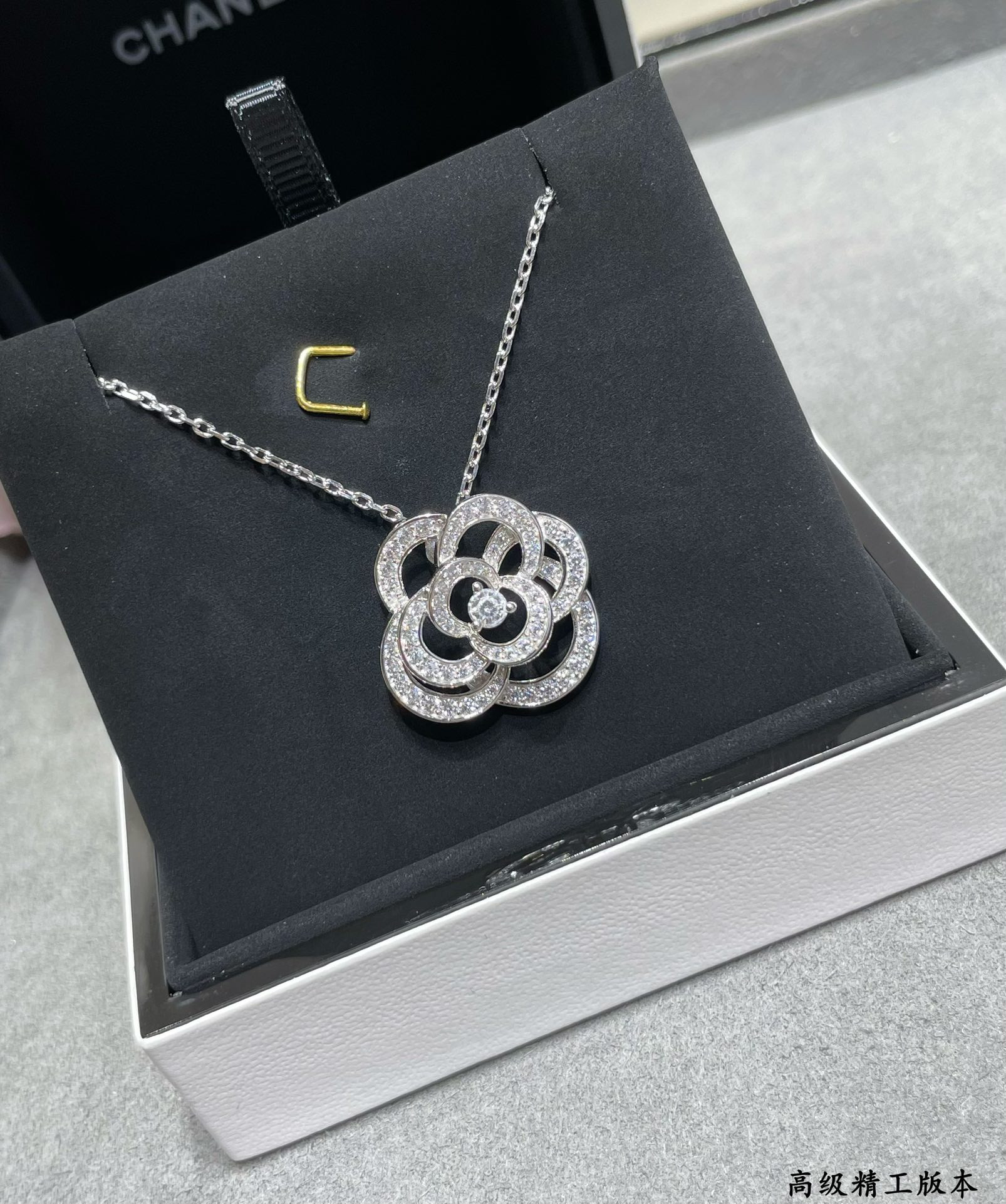 Ch*el camellia necklace
