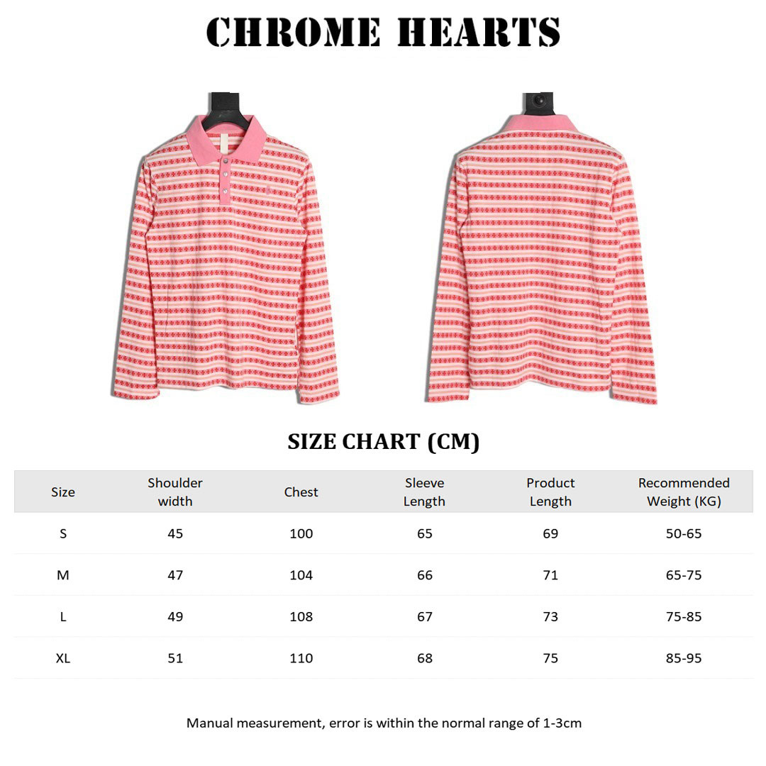 Ch**me He**ts 25fw polo shirt