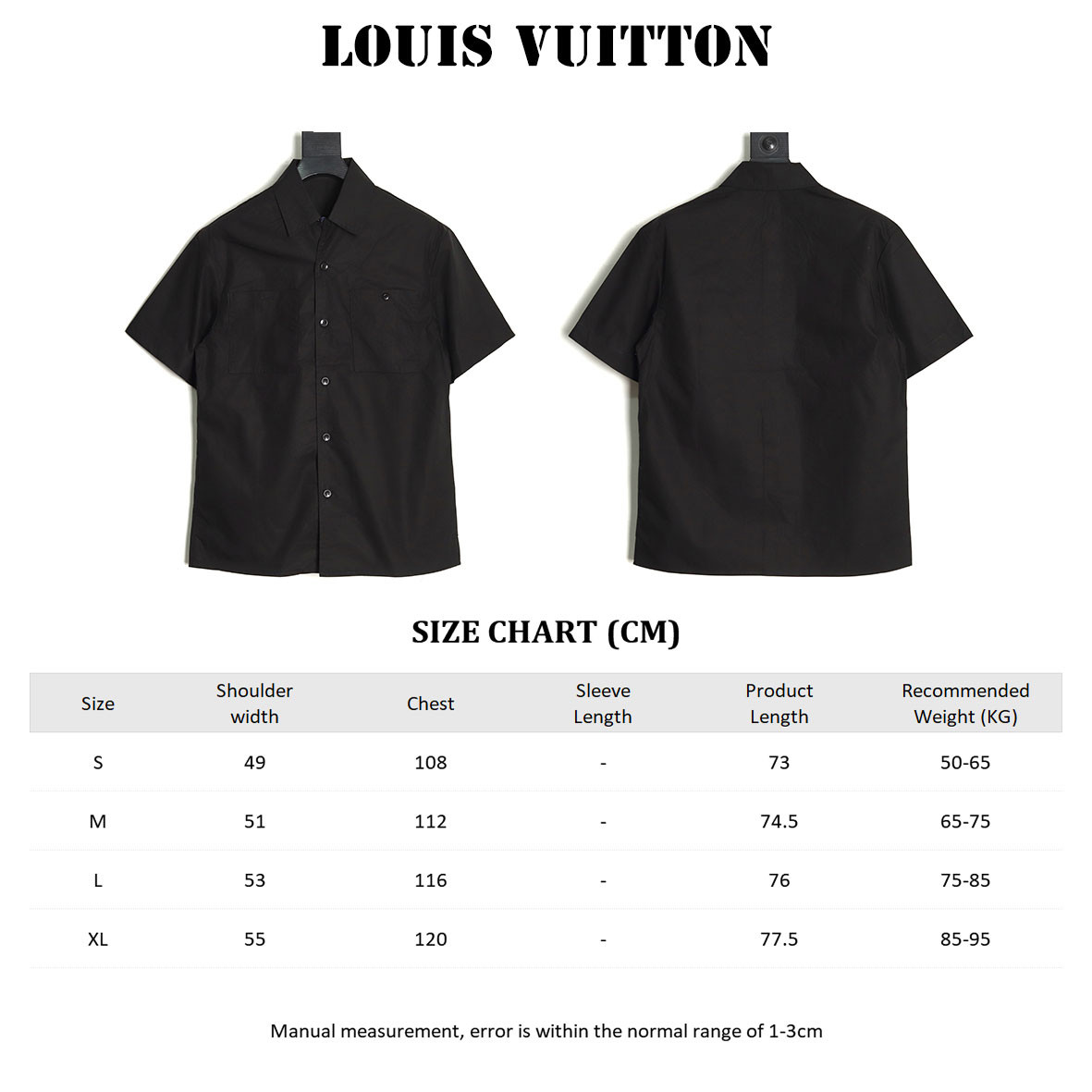 l0*is V*t0n lv 25ss short-sleeved shirts