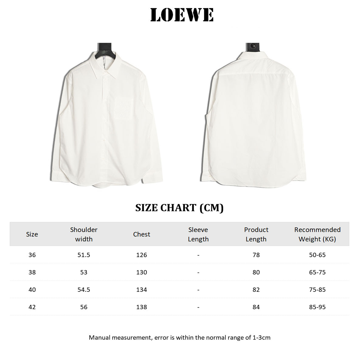L0ew* 25ss long-sleeved shirts