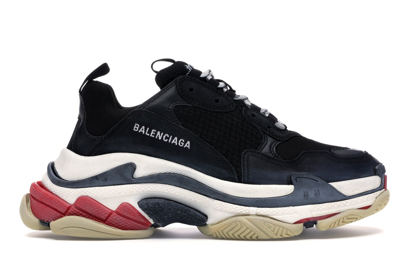 Balenciga Triple S Black White Red (2018 Reissue)