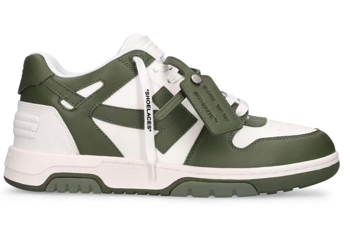 Off-White Out Of Office Bicolor Leather Low-Top Sneakers