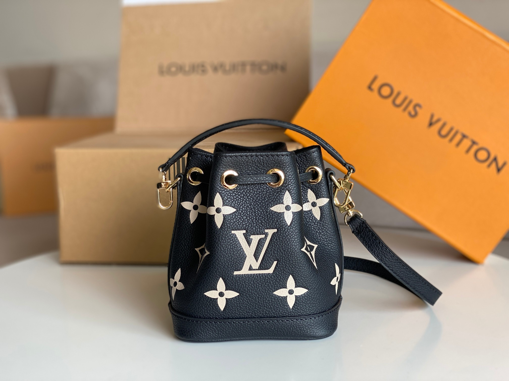 LV Inspired Mini Nano black M46448 13 x 16 x 10 CM