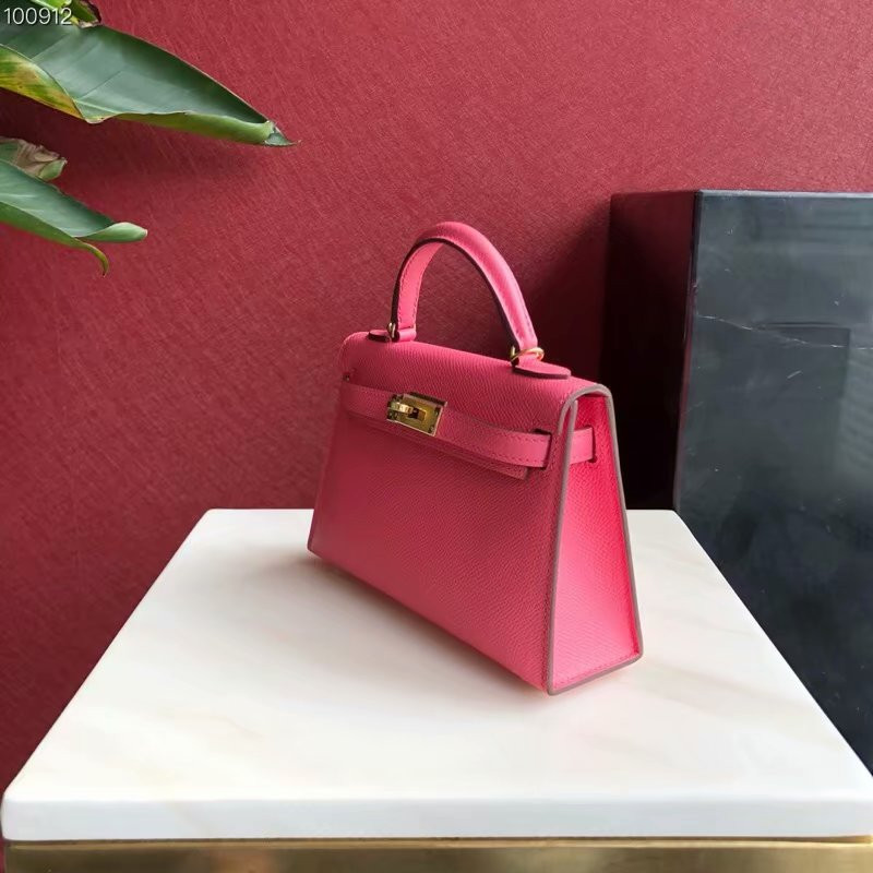 H**mes epsom handmade kelly mini 19