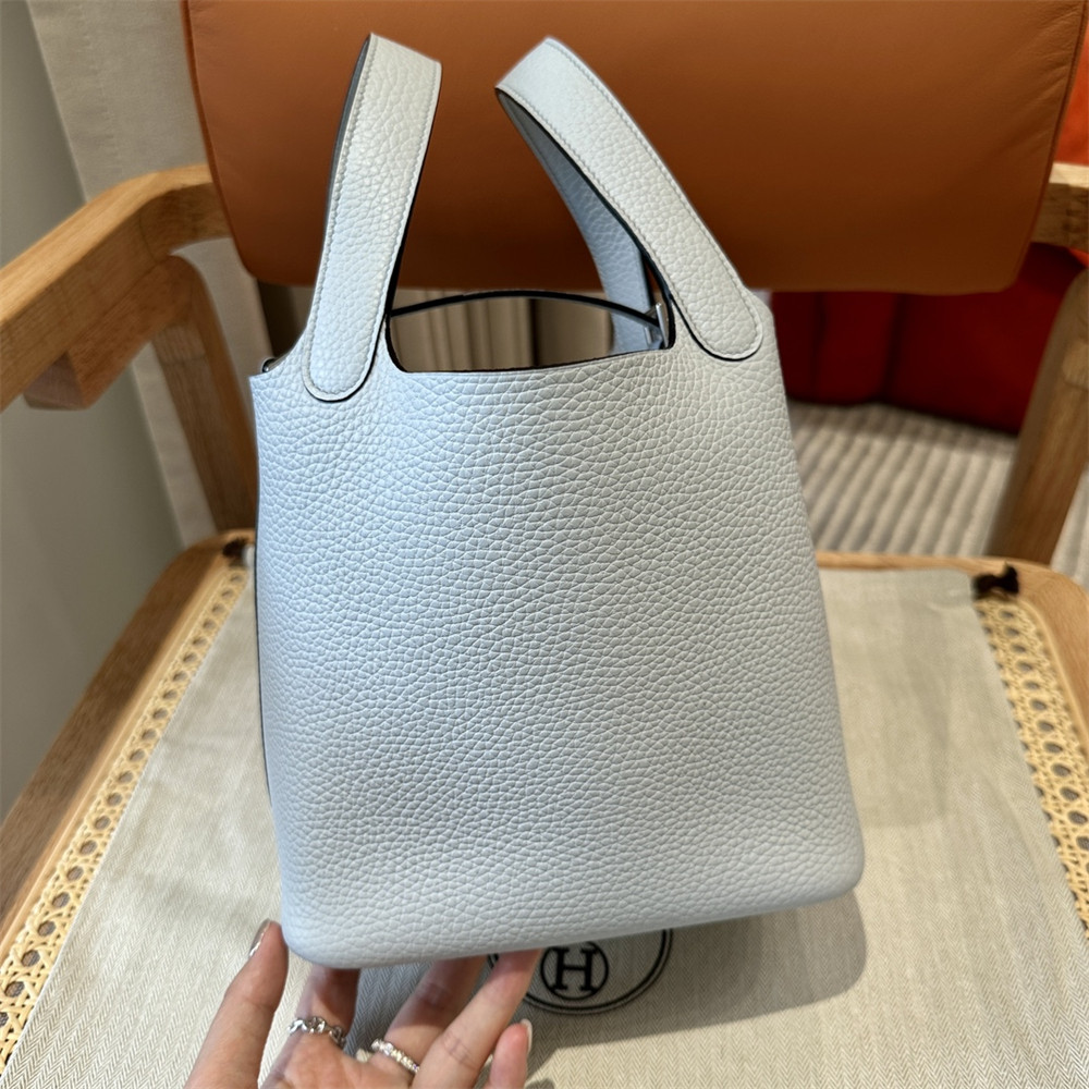 H**mes picotin 18cm haze blue without original box
