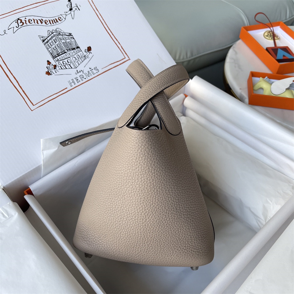 H**mes picotin 18cm pigeon gray without original box