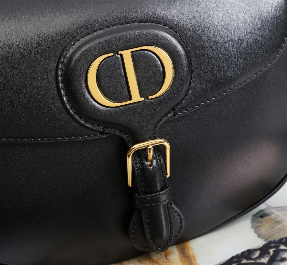 large D*or bobby bag black box calfskin