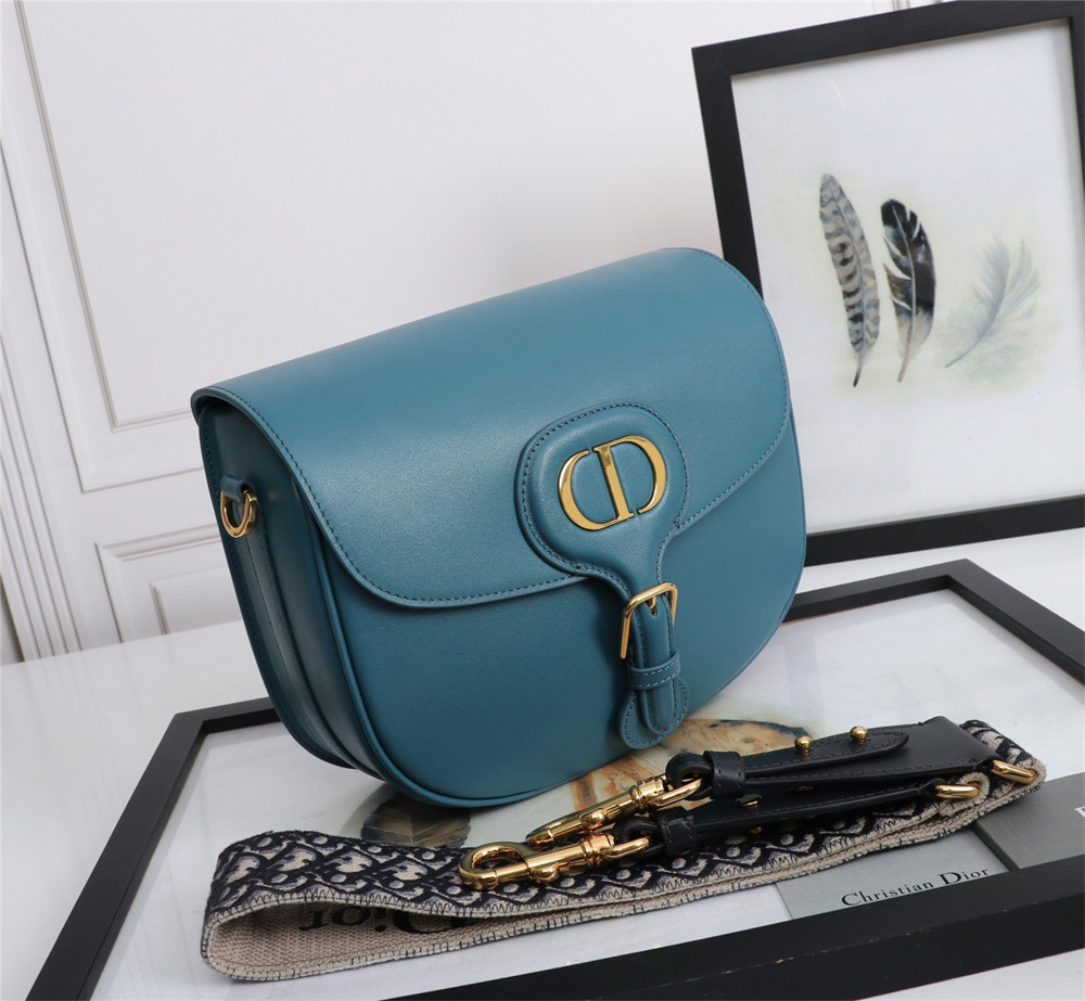 large D*or bobby bag navy box calfskin