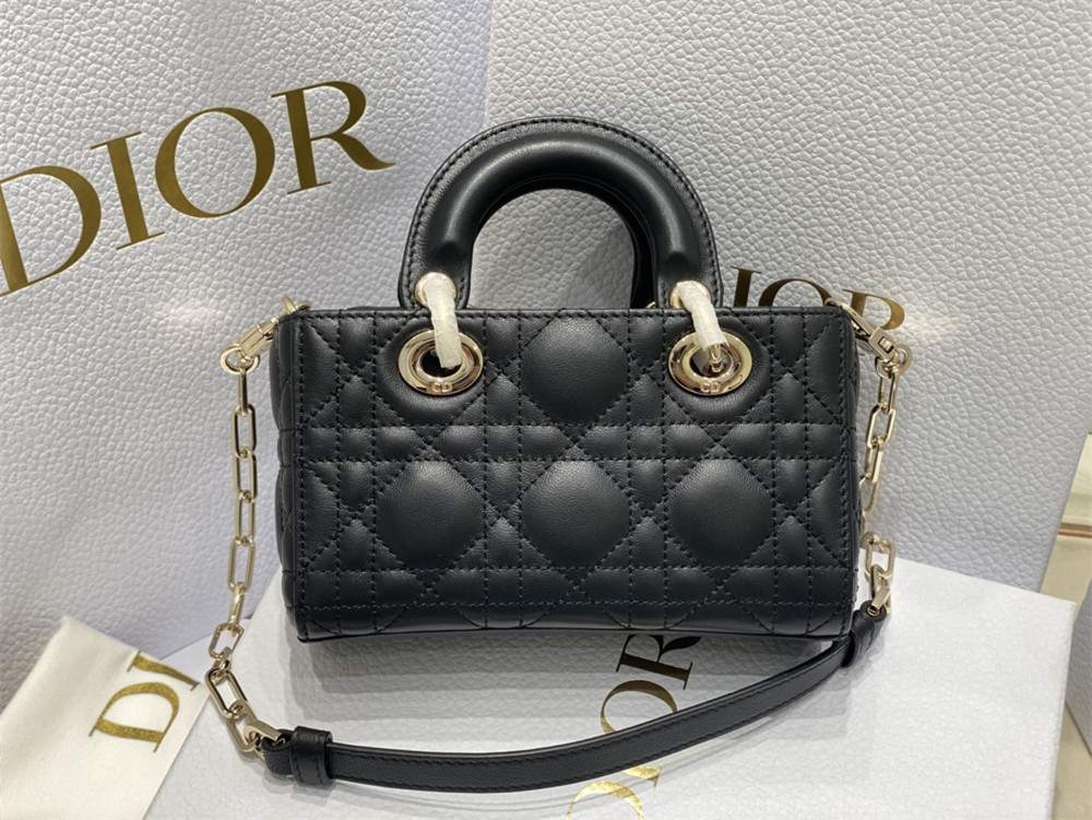 D*or mini lady d-joy bag black 16 x 9 x 5 cm