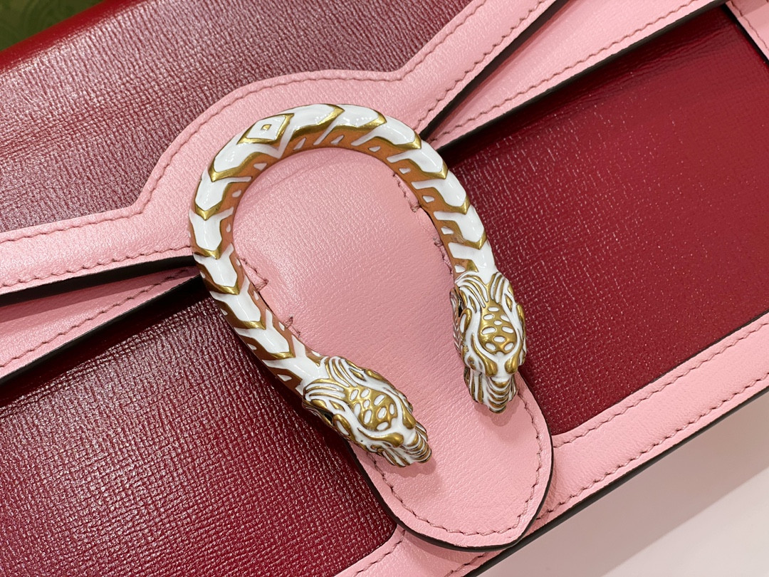 G*u*i dionysus small shoulder bag pink red 11"wx7"hx3.5"d
