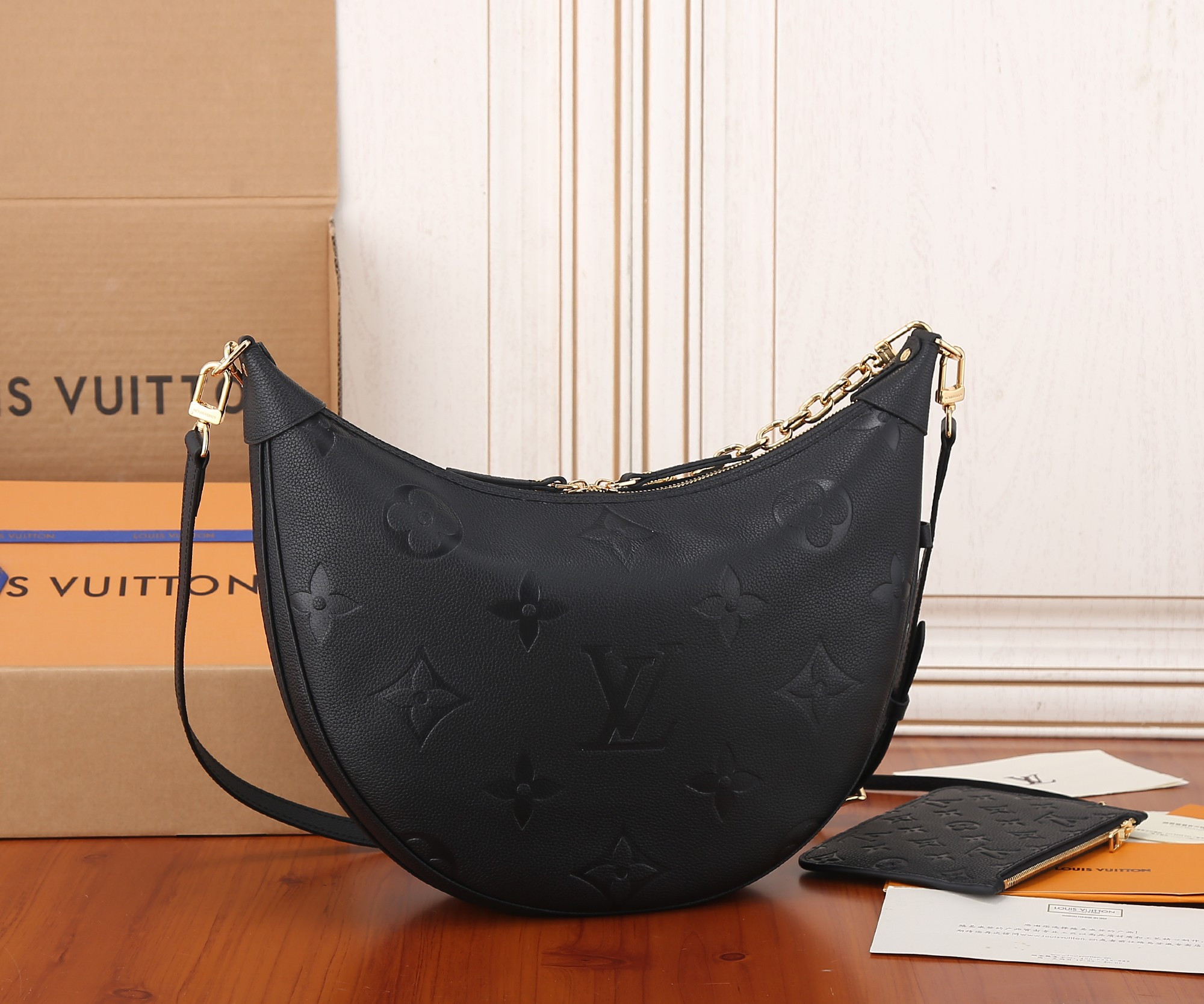 LV Loop Hobo M46725 15 x 10.2 x 3.9 inches
