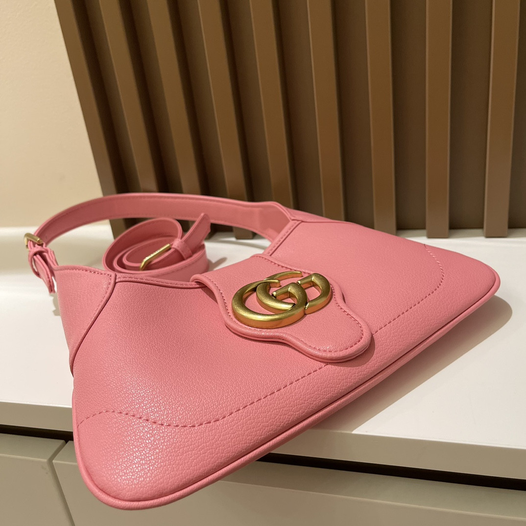 G*u*i aphrodite shoulder bag pink 27 x 13.5 x 2 cm