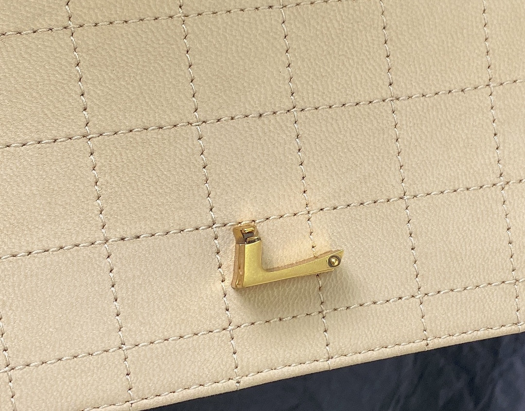 y*l solferino small satchel in box Sa**t Lau*nt 7.4 x 5.1 x 1.9 inches