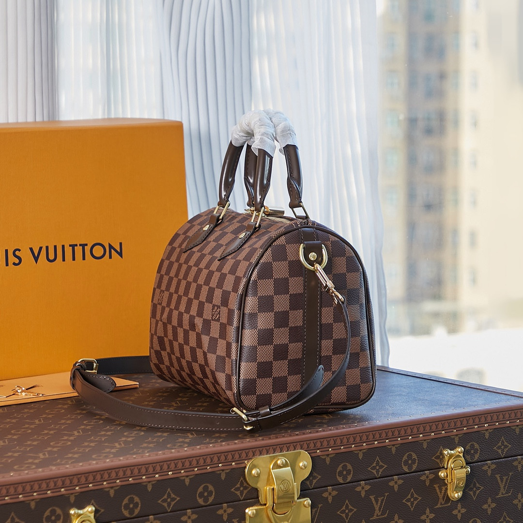 LV N41368 Speedy Bandoulière 25 9.8 x 7.5 x 5.9 inches