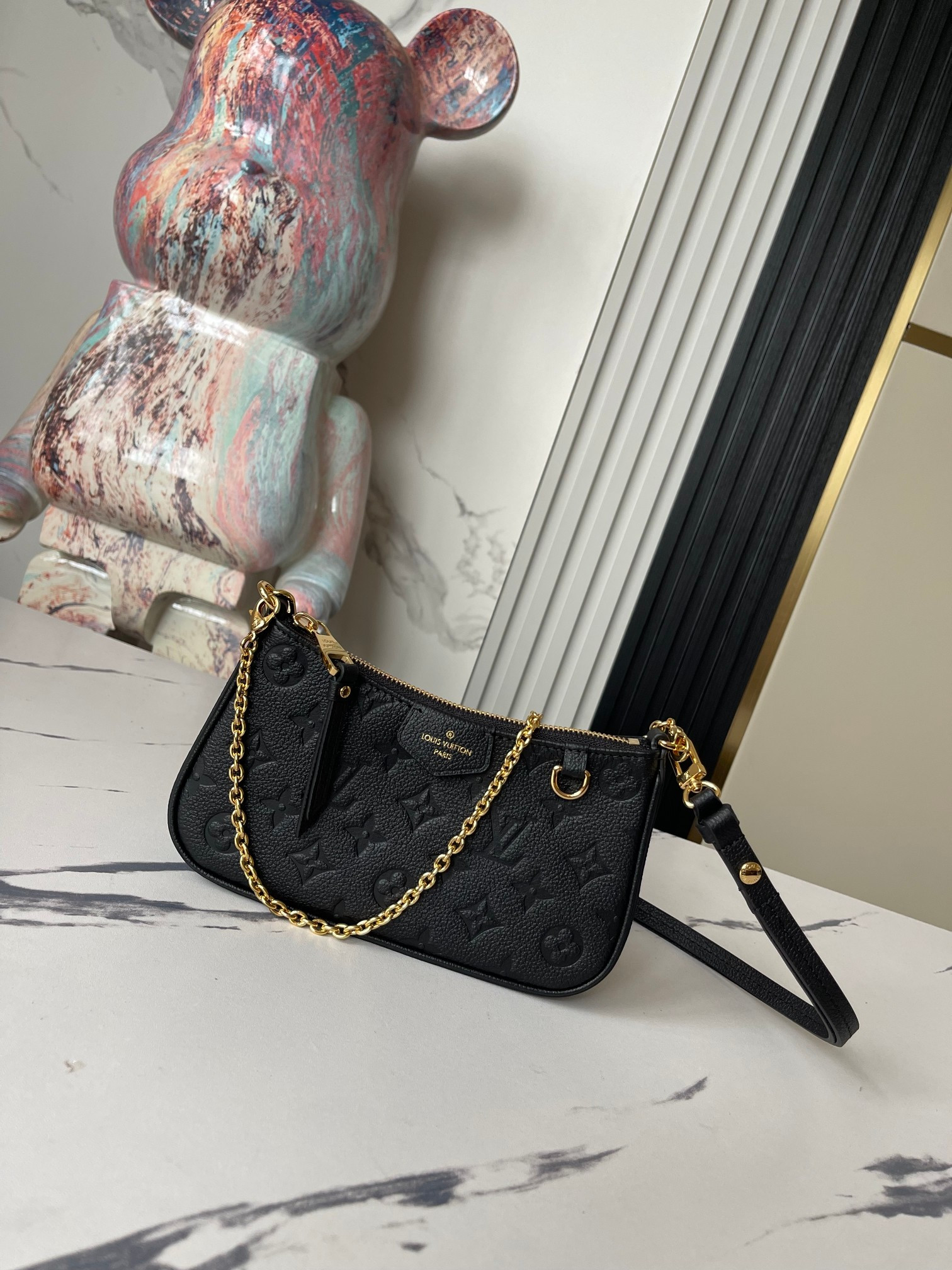 LV EASY POUCH ON STRAP M80349 7.5 x 4.5 x 1.2 inches