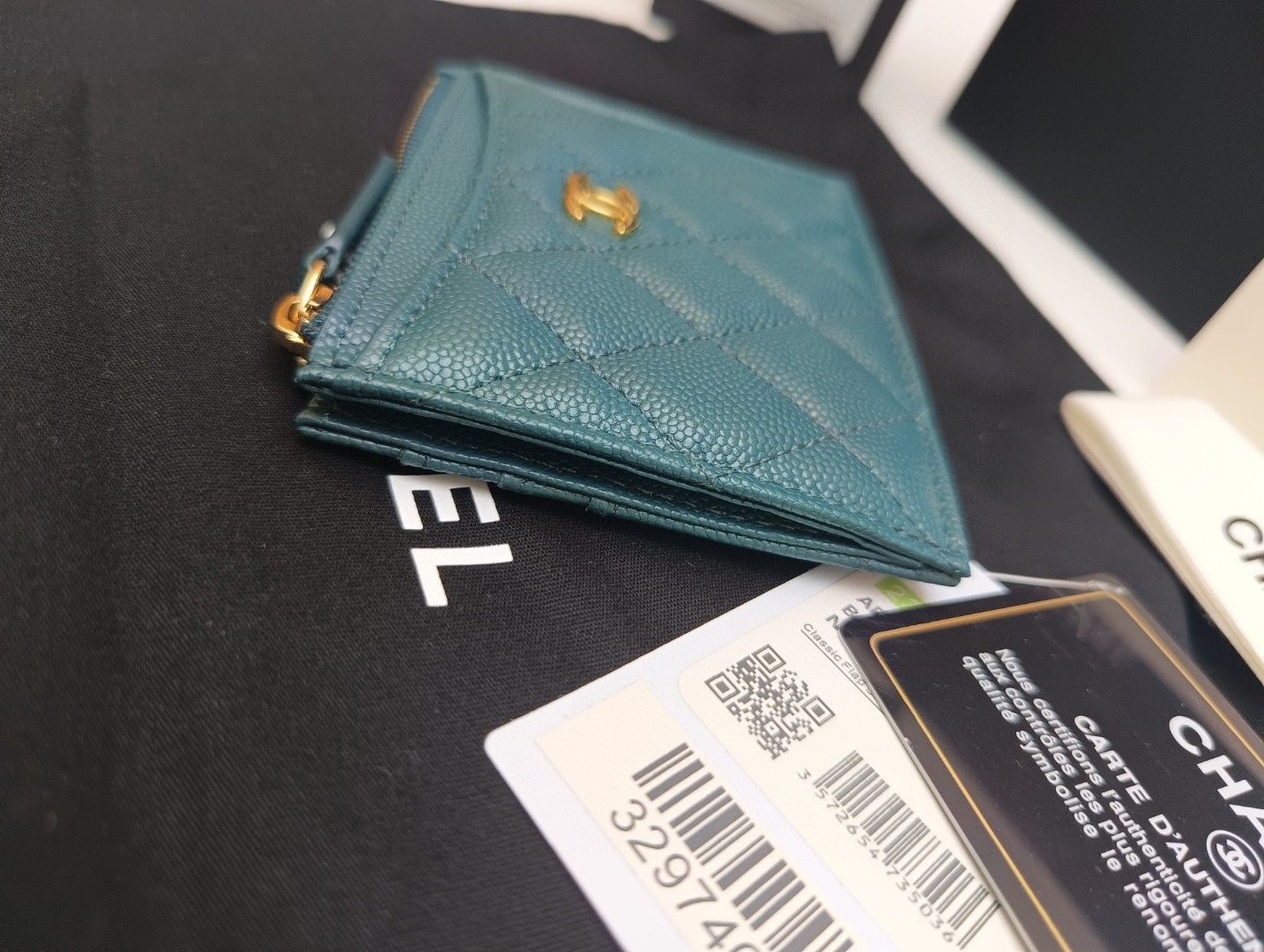 Ch*el card holder 9x11.5cm