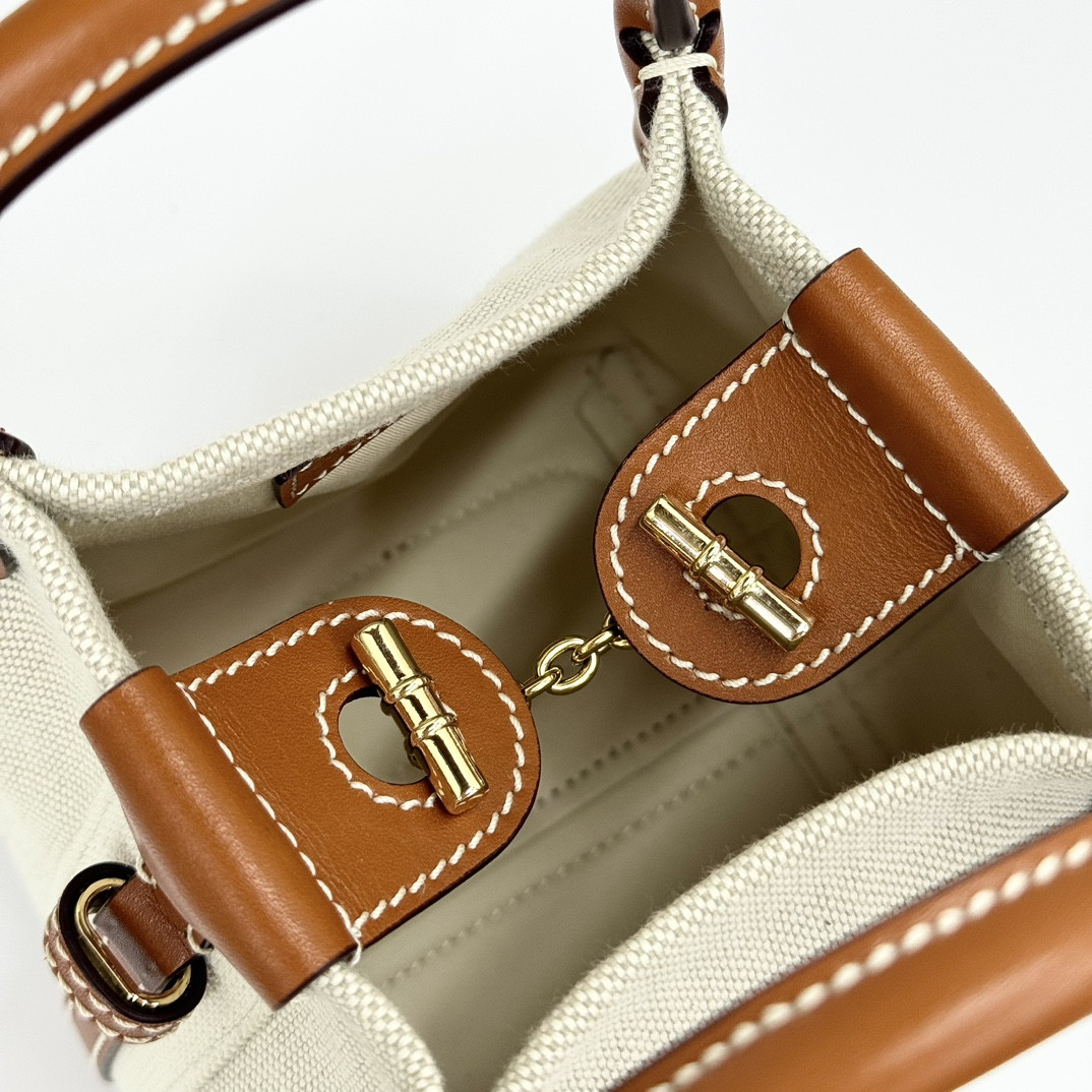 L**o p*ana micro bale bag  cotton, linen 23 x 16 x 14 cm