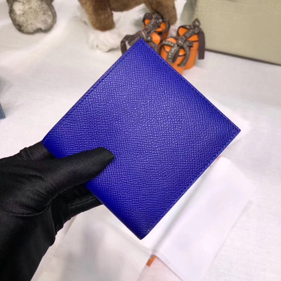 H**mes poker compact wallet