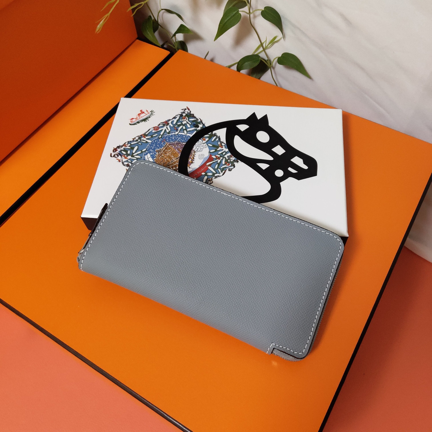 H**mes long wallet 20x11cm