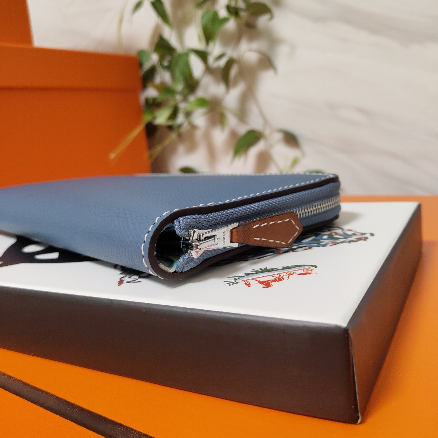 H**mes long wallet 20x11cm