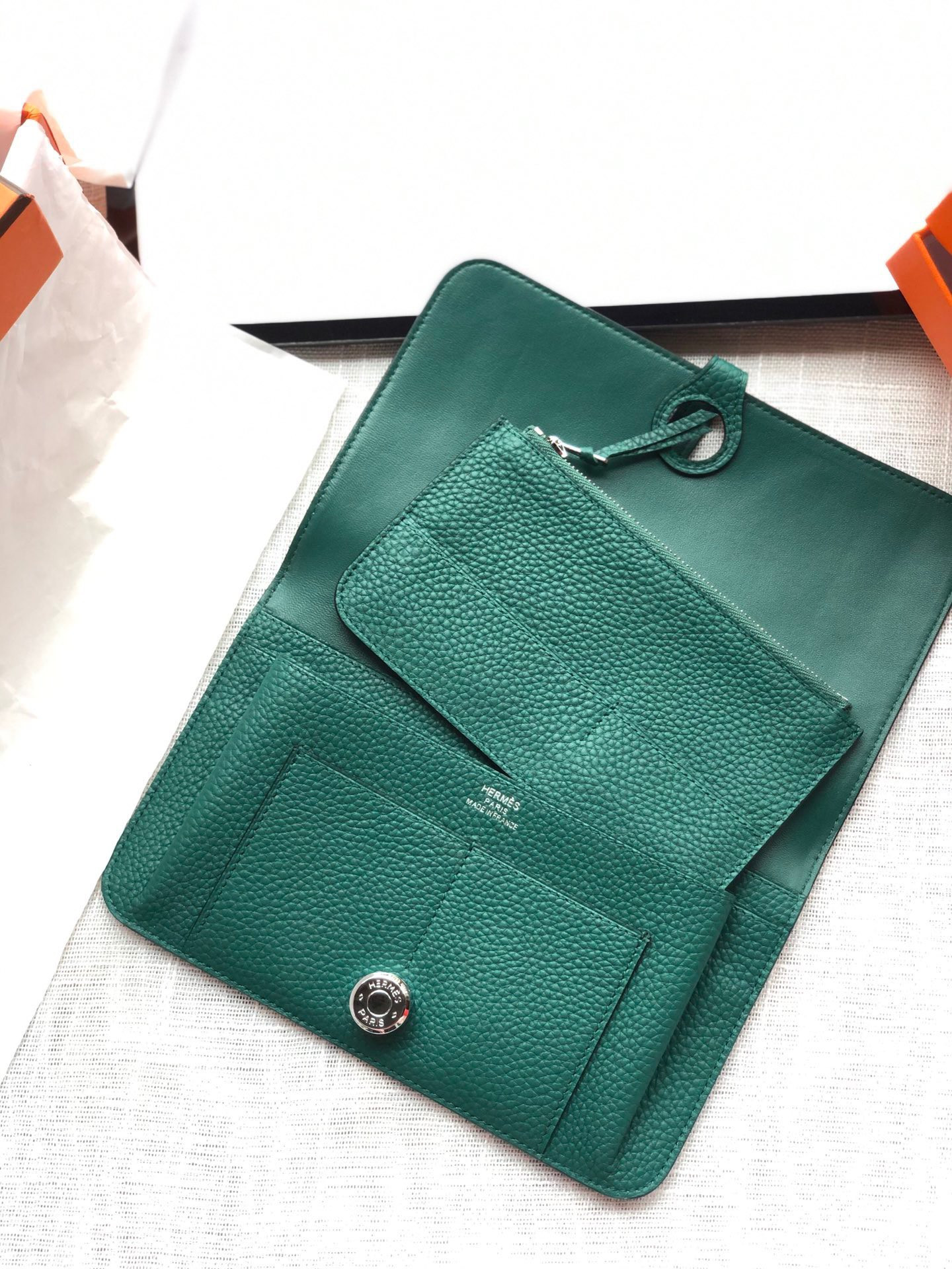 H**mes dogon duo wallet 20.1cm