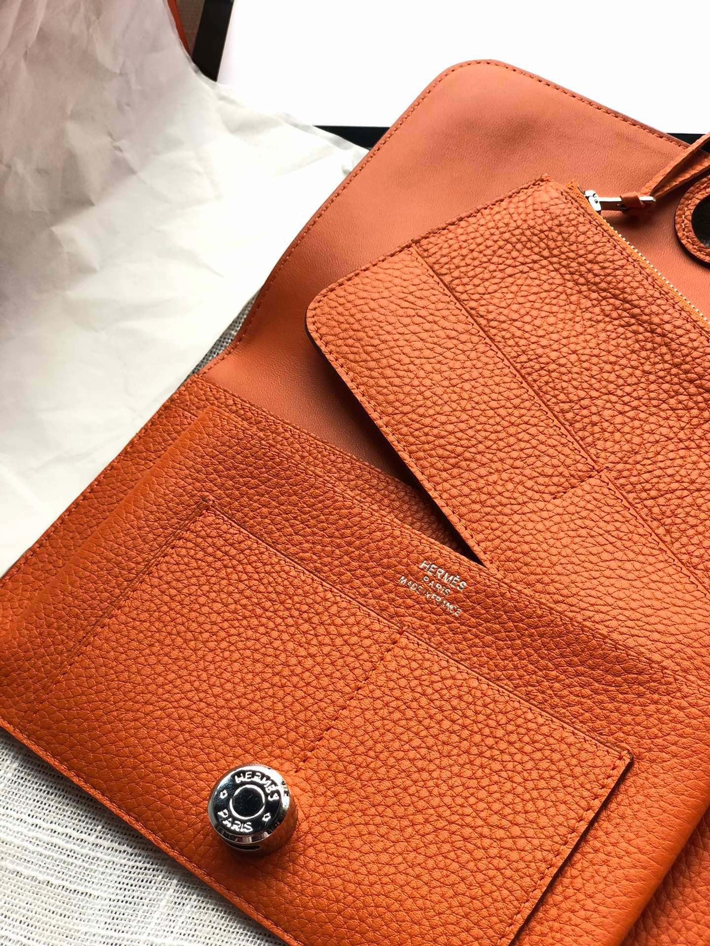 H**mes dogon duo wallet 20.1cm