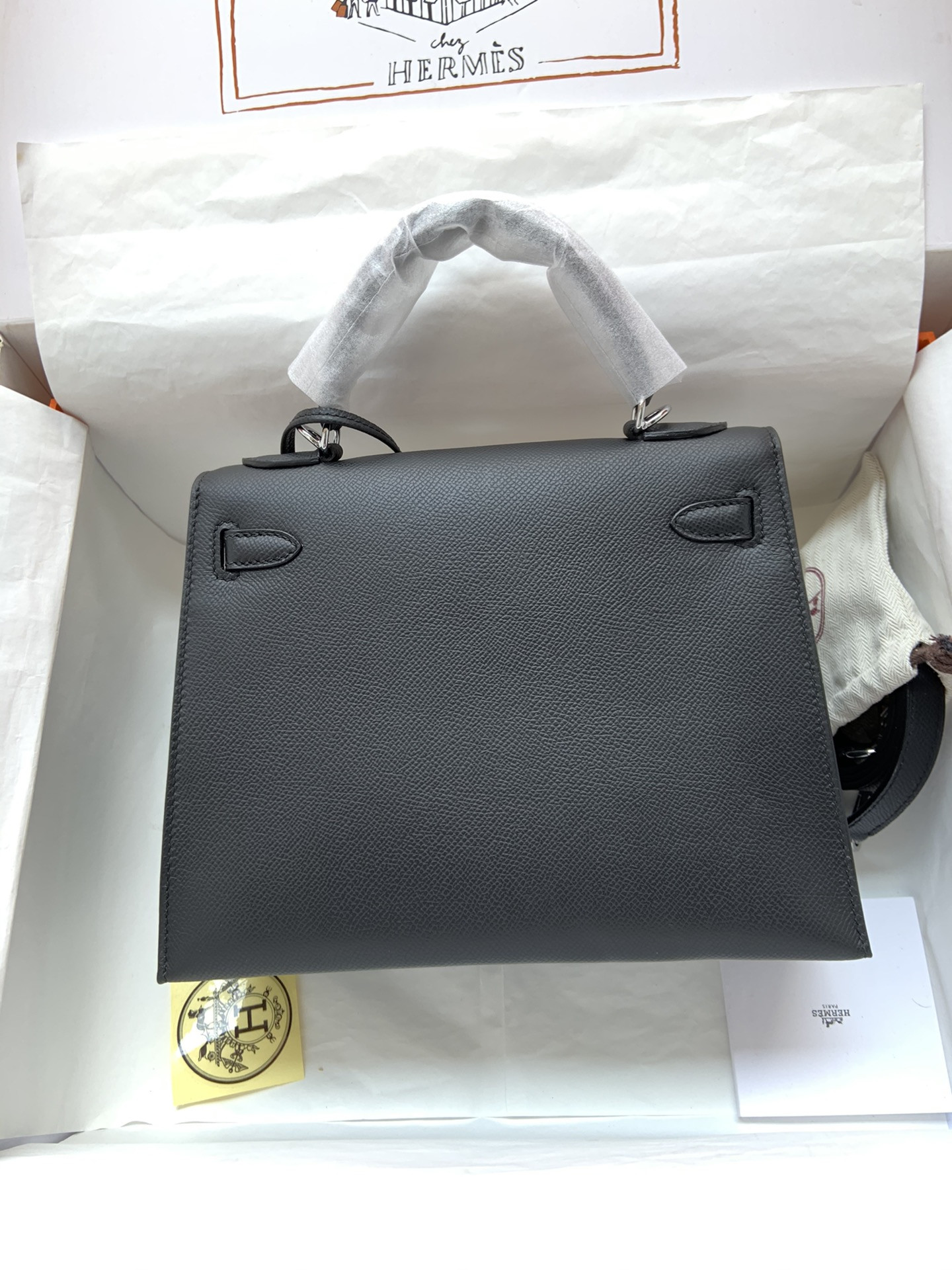 H**mes kelly silver-tone hardware 25 28