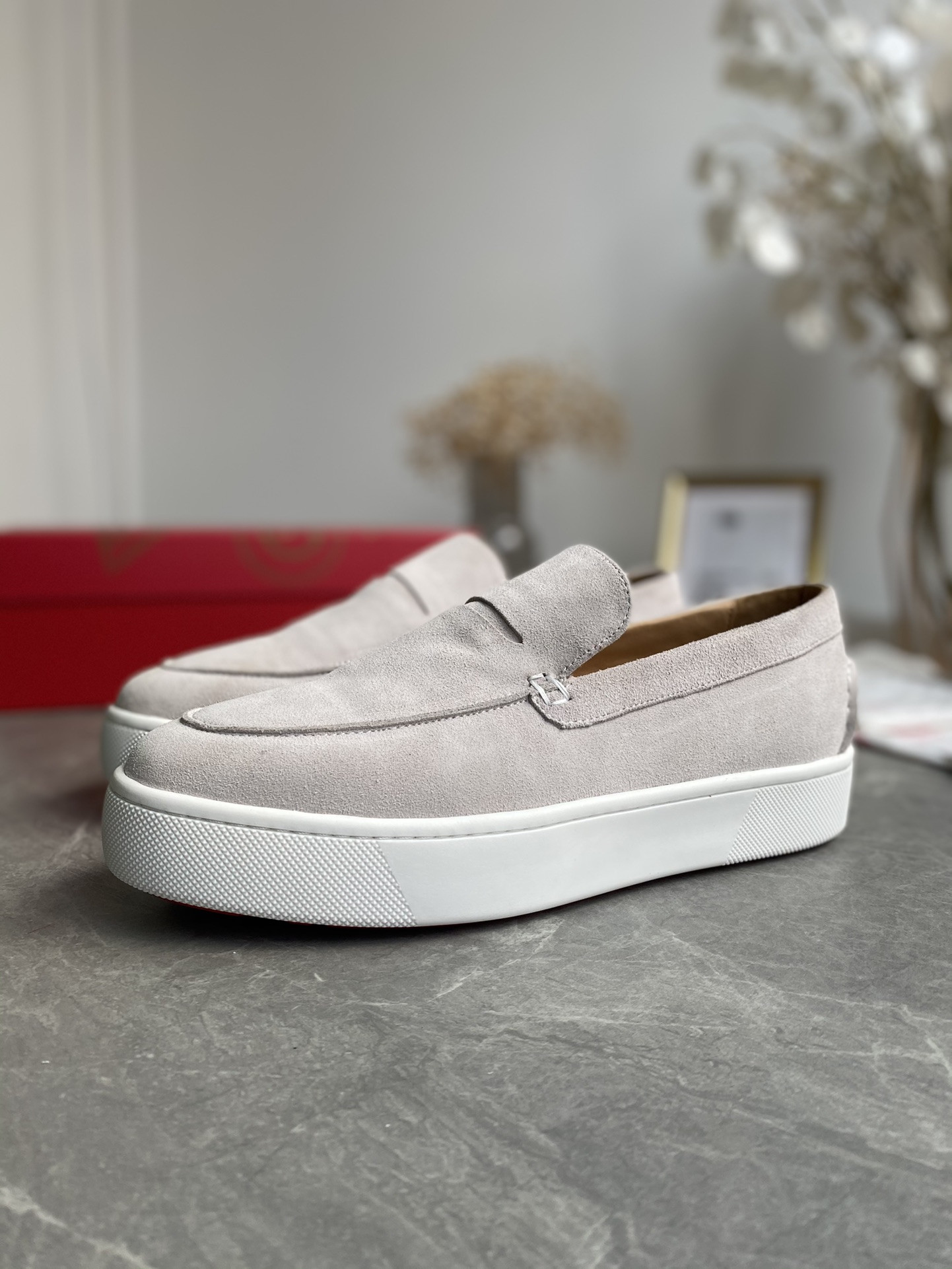 ua Ch**an louboutin thick-soled loafers
