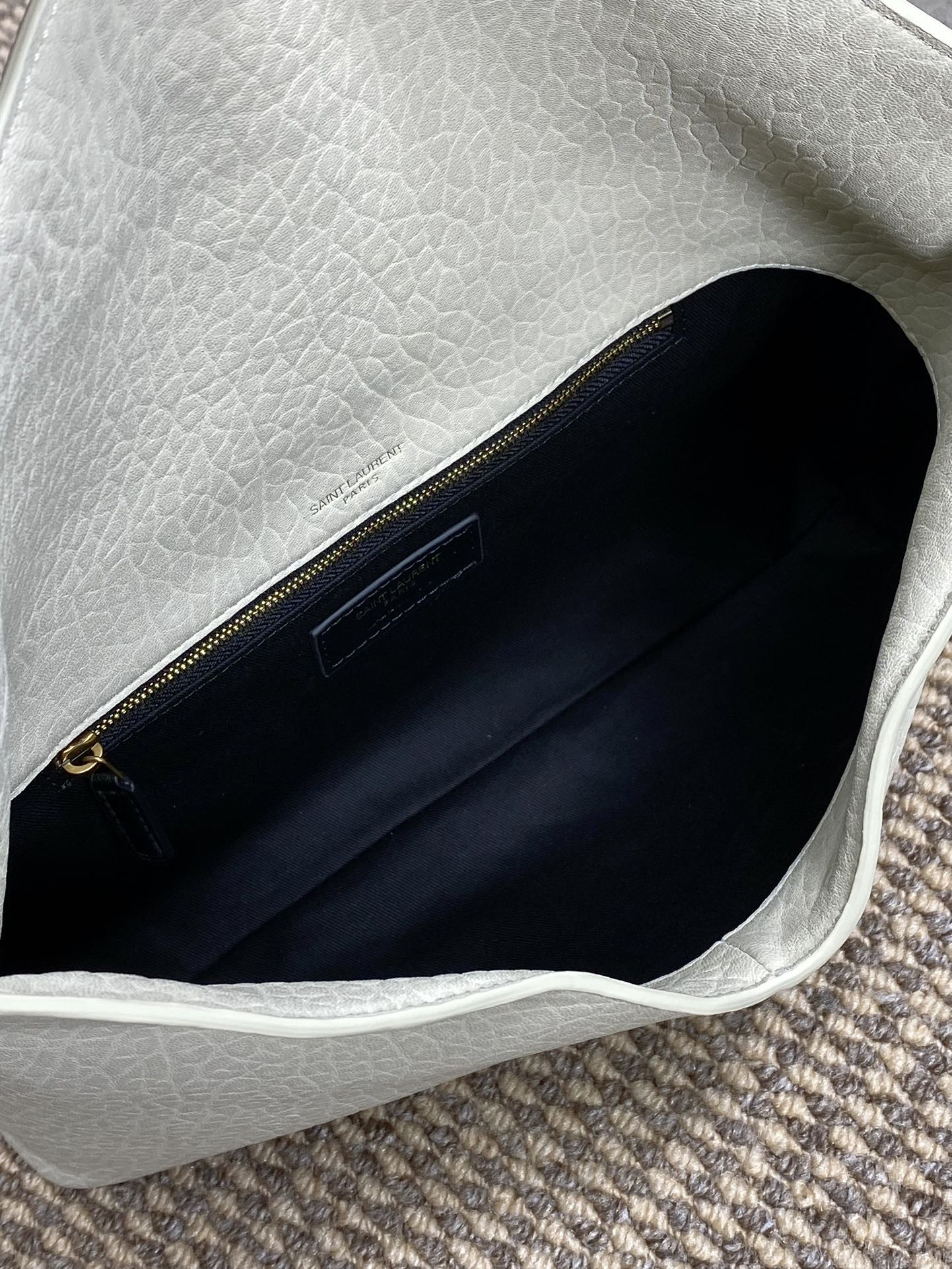 Y*L cassandre large envelope pouch in lambskin 29.5x18x4.5cm