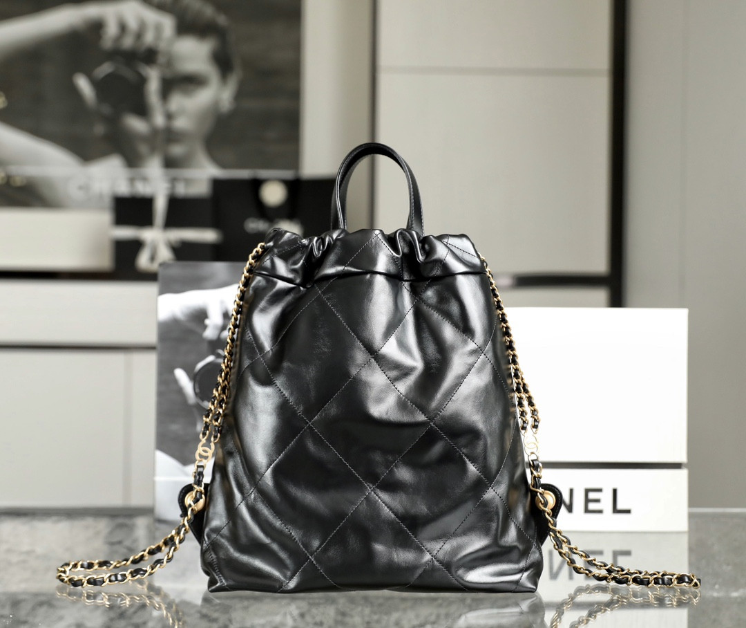 Ch*el 22 handbag calfskin 29x34x10.5cm