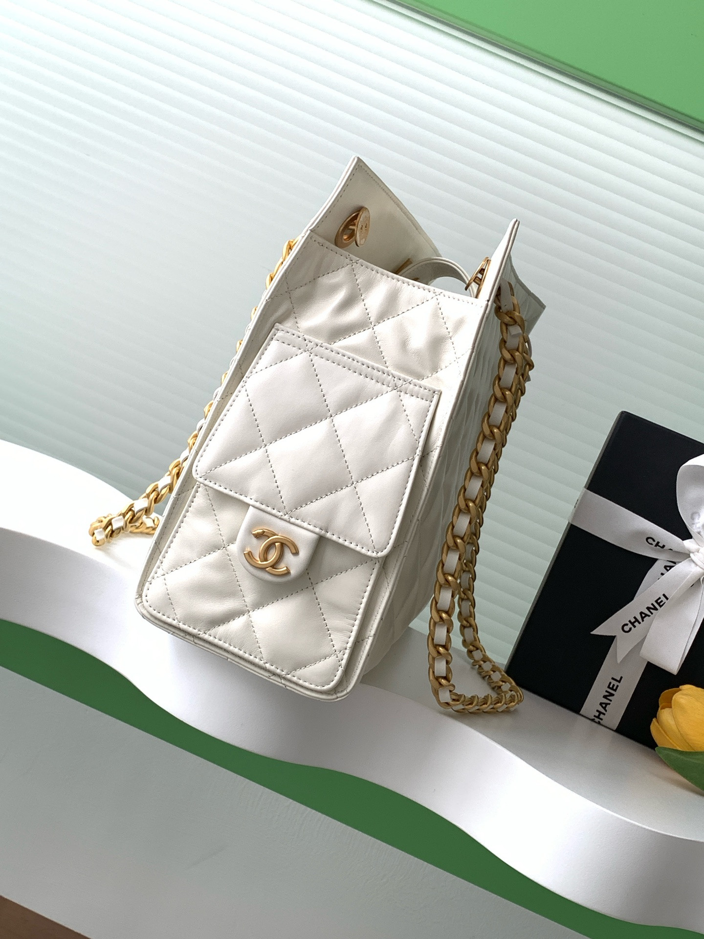 Ch*el shopping bag hobo 26x31x13cm
