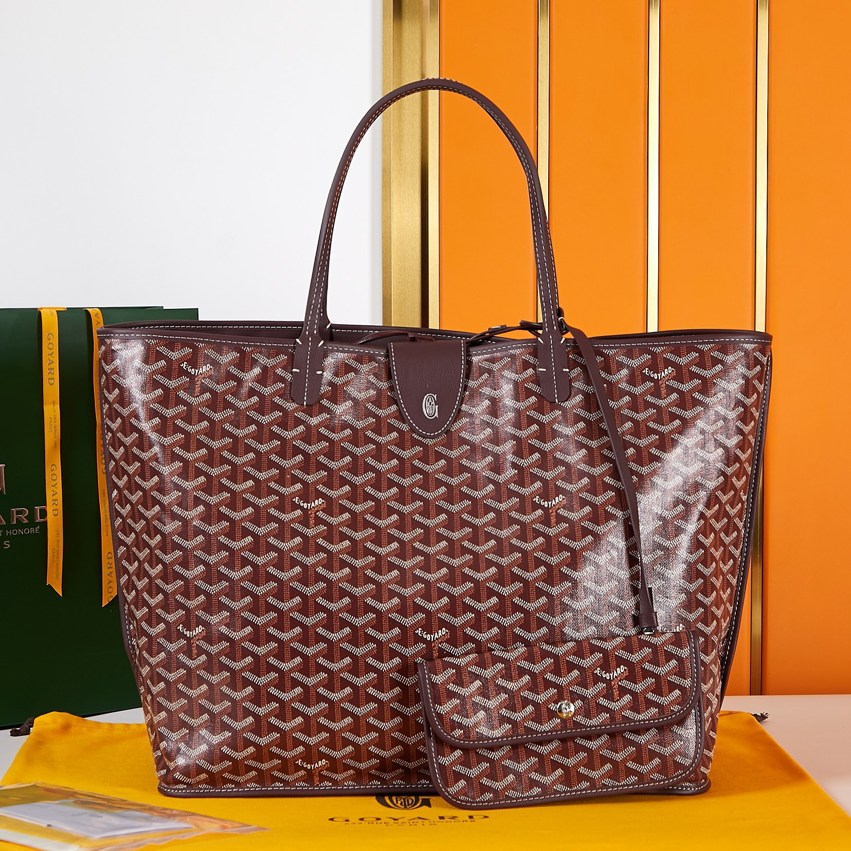 Go*ard ine anjou double-sided shopping bag 40×20×34cm