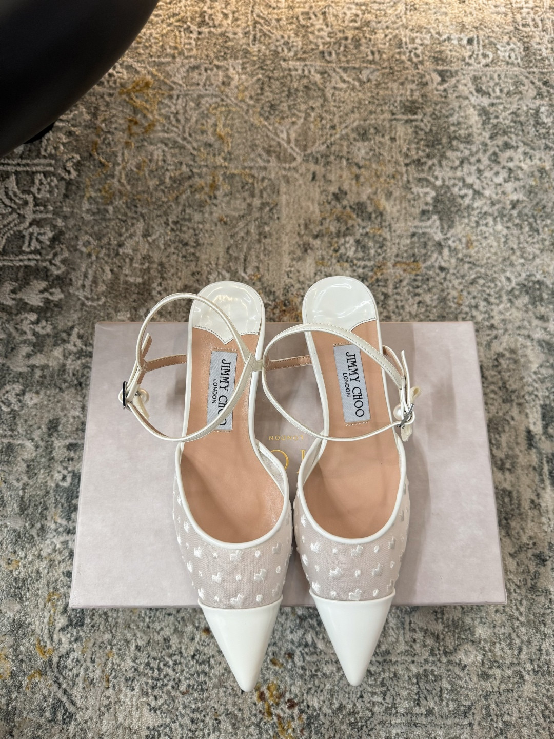 ua Ji*y Ch* aren slingbacks 4.5cm