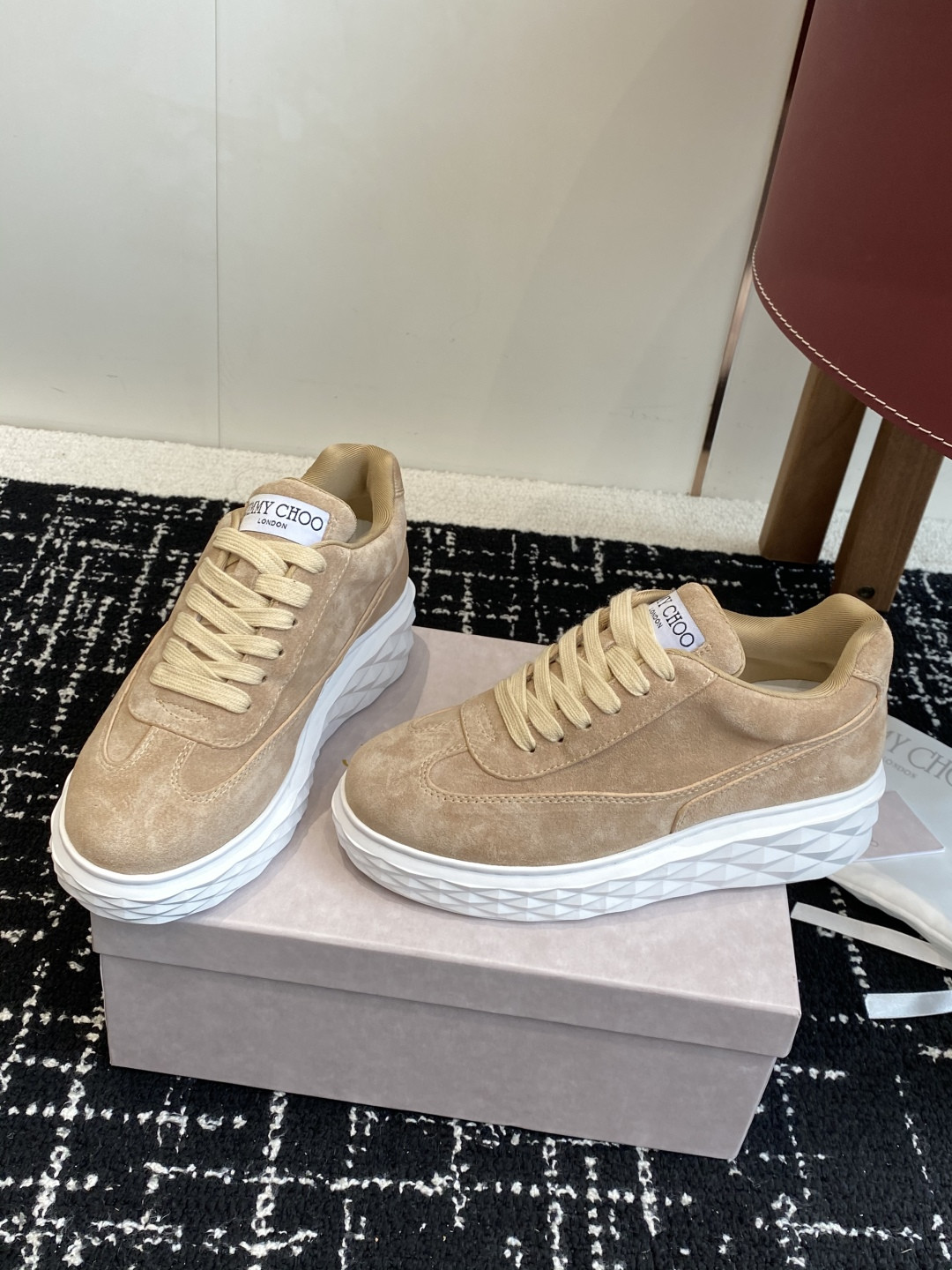 ua ji*y ch* Di*m*nd light maxi f sneakers
