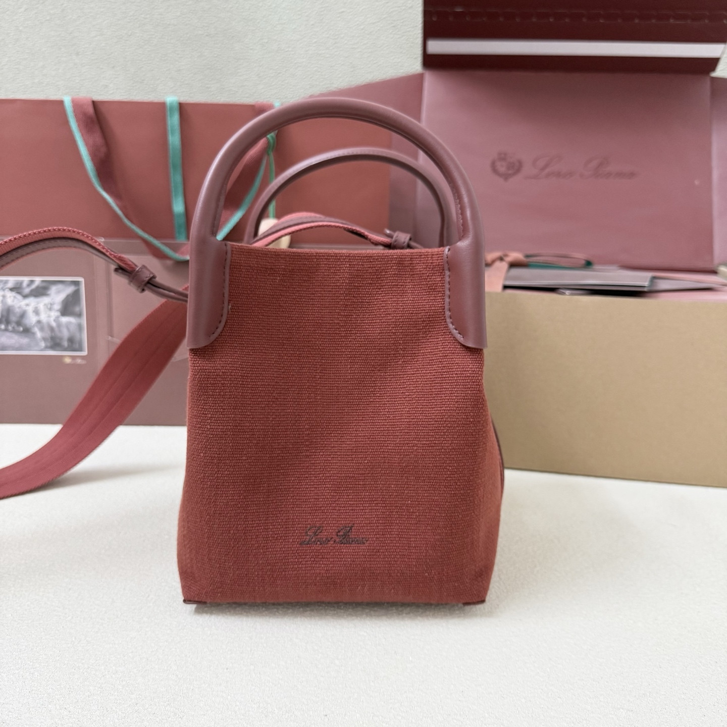 L**o p*ana small bale cotton bag 20x18x17cm