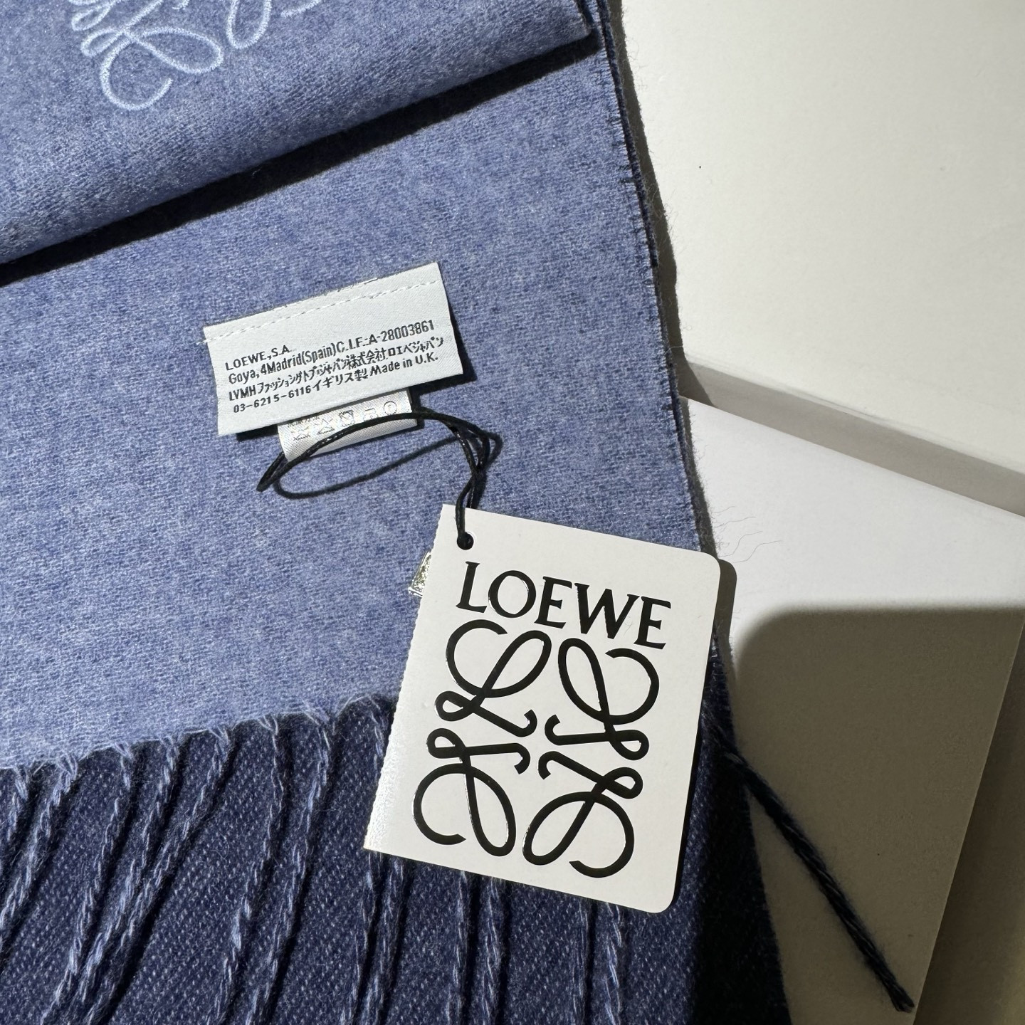 L0ew* scarf 35x190cm 100% lamb cashmere