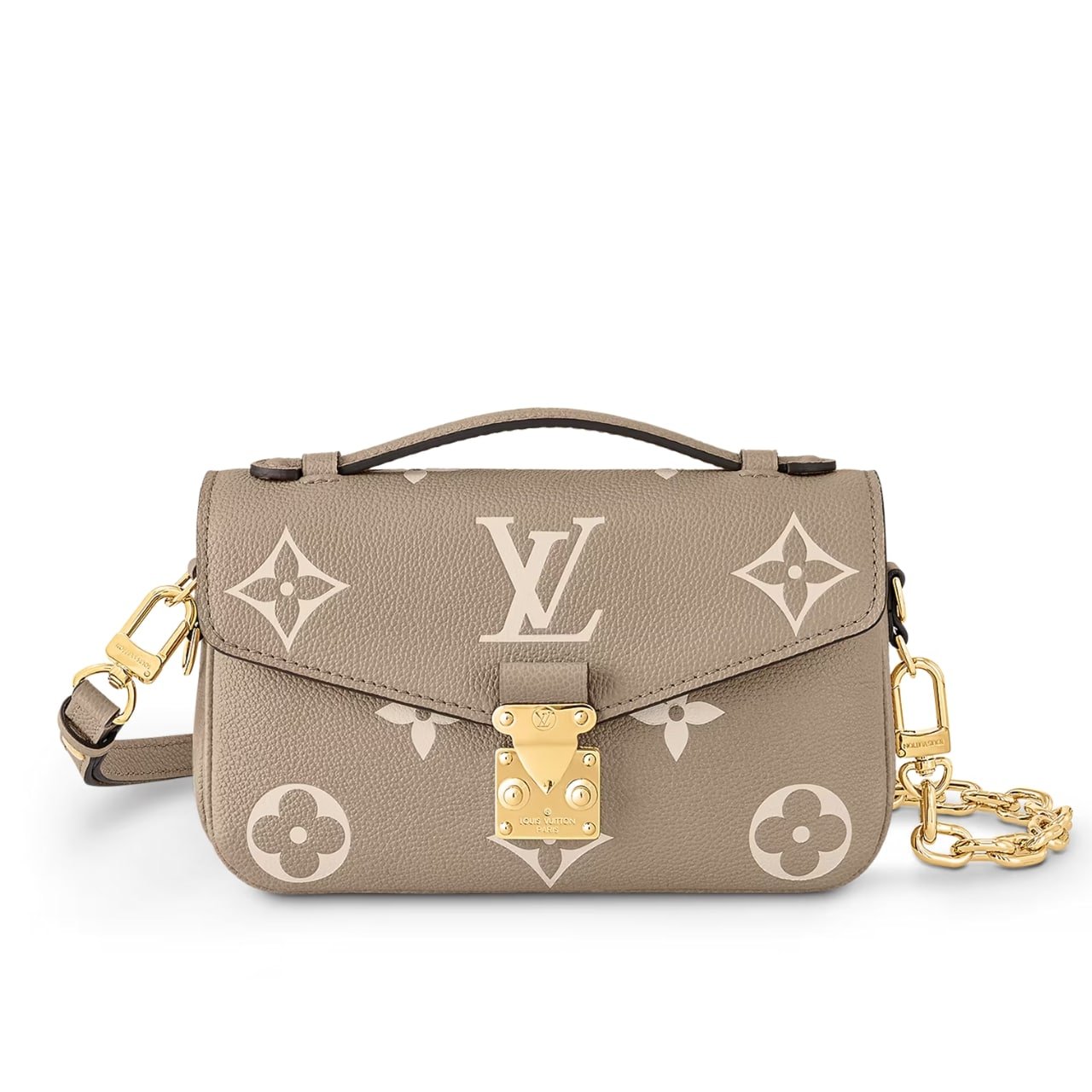 L0vis Vvtt0n Pochette Métis East West Bag Gray Cream 21Cm M23081