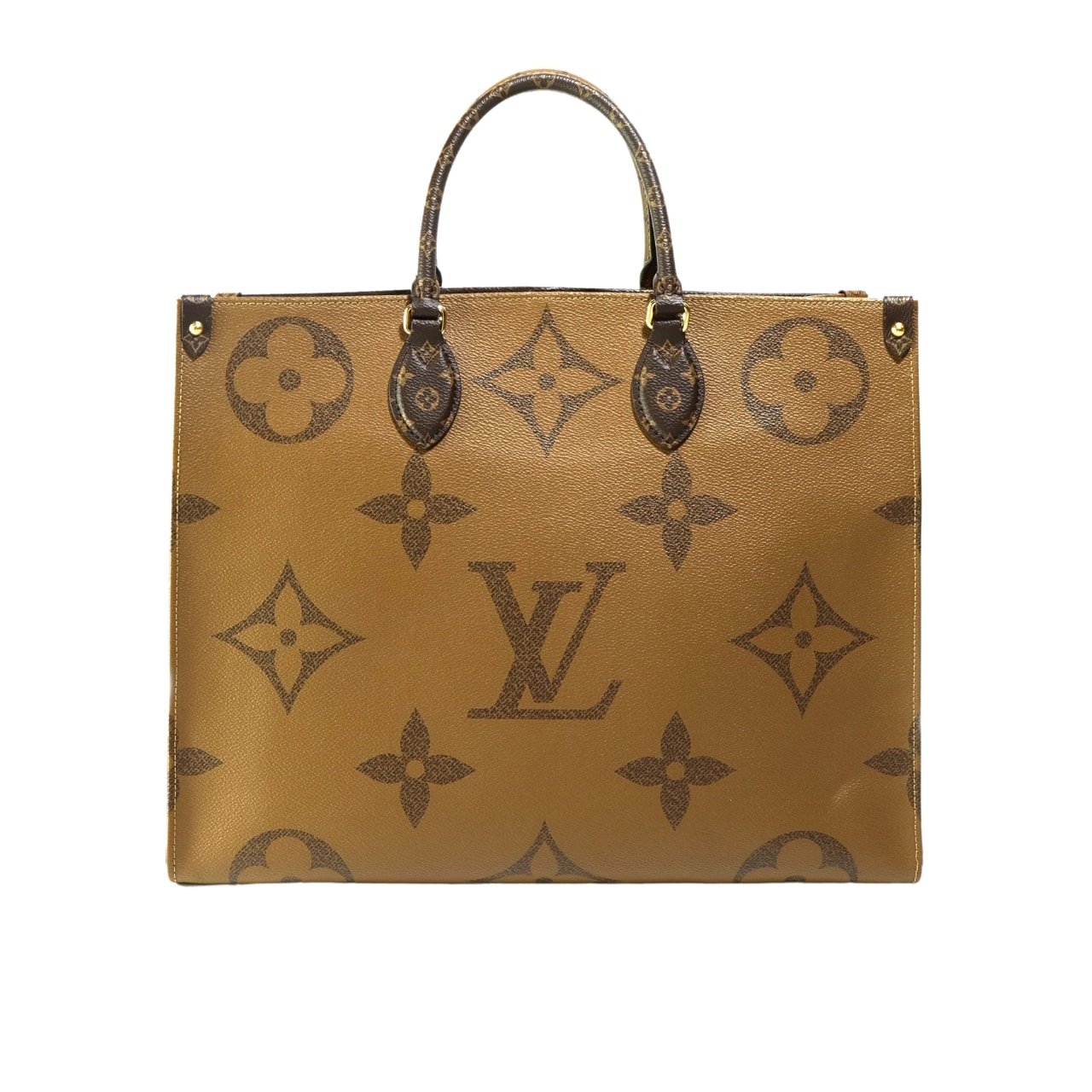 L0vis Vvtt0n Rare Monogram Giant Onthego GM Tote Brown 34Cm