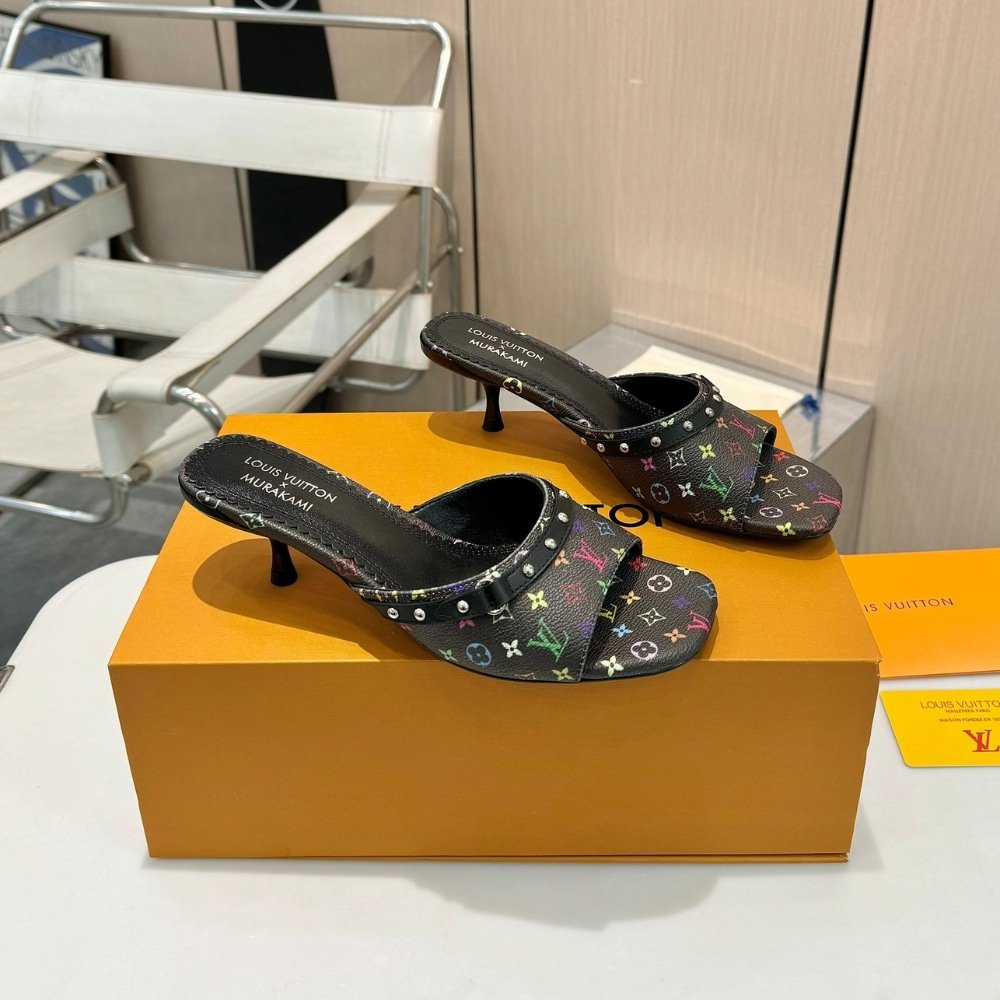 L0vis Vvtt0n X Takashi Murakami 6Am Mule Black 1Agwqq