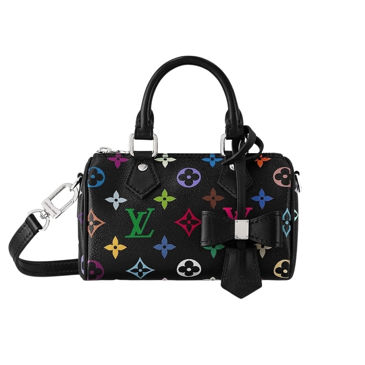 L0vis Vvtt0n X Takashi Murakami Nano Speedy Black Multicolored 16Cm M13406