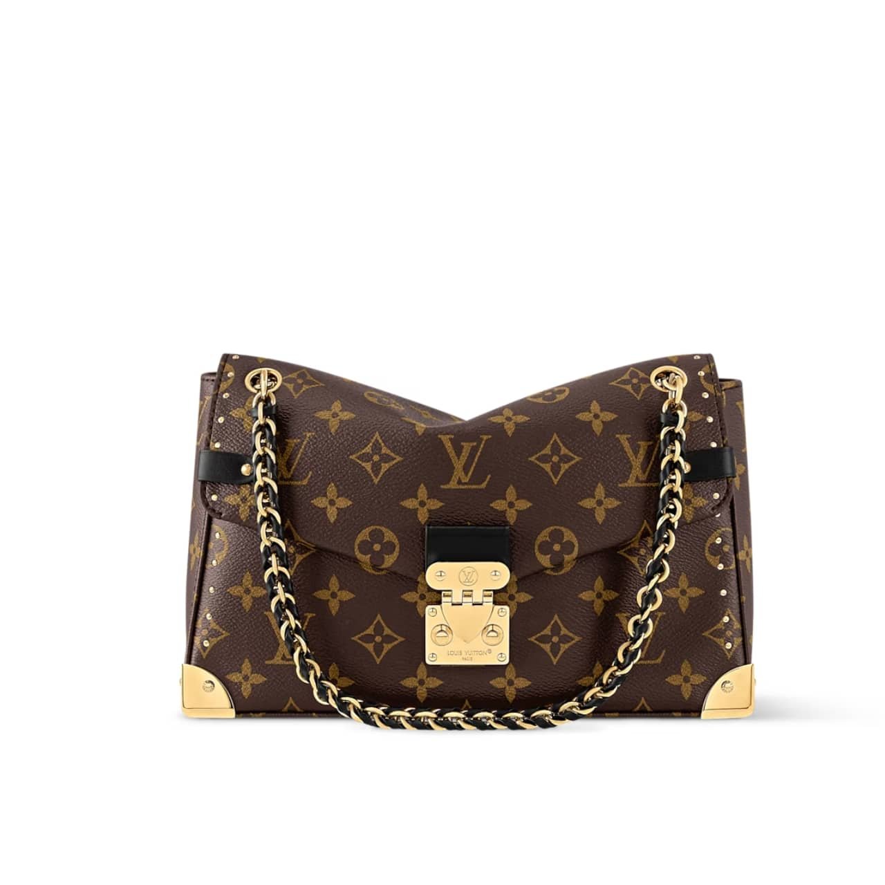 L0vis Vvtt0n Trunkie Bag Coated Canvas Brown 27Cm M14526
