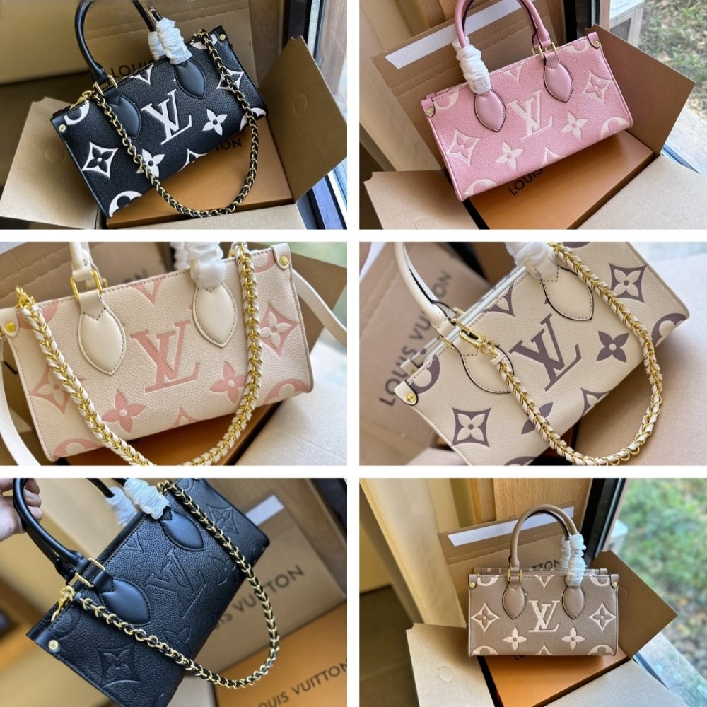 L0vis Vvtt0n Onthego East West Bag Cream Pink 25Cm