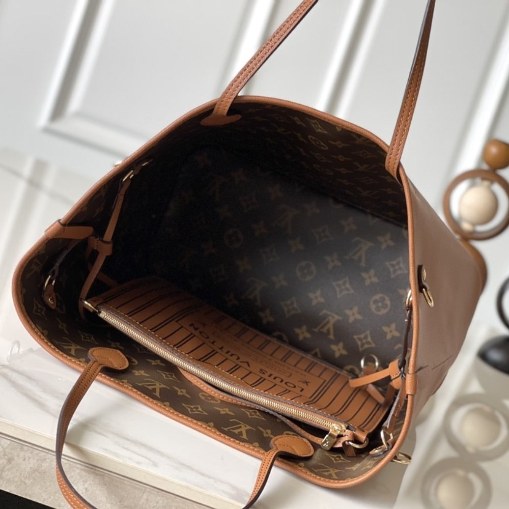 [S*per Vip 1:1] L0vis Vvtt0n Neverfull Inside Out MM Tan 31Cm M12061