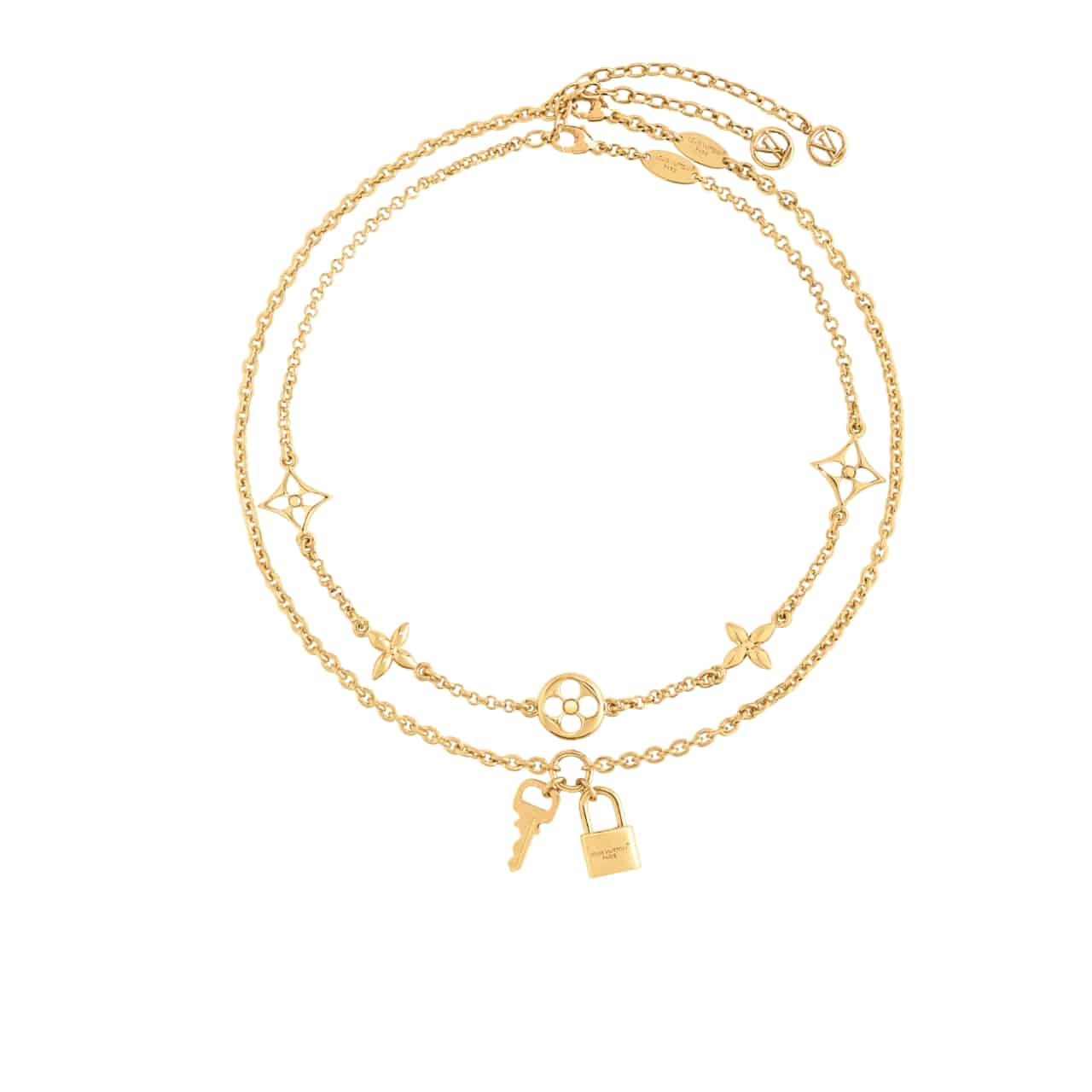 L0vis Vvtt0n Lv Iconic Charm Necklace Gold M02494