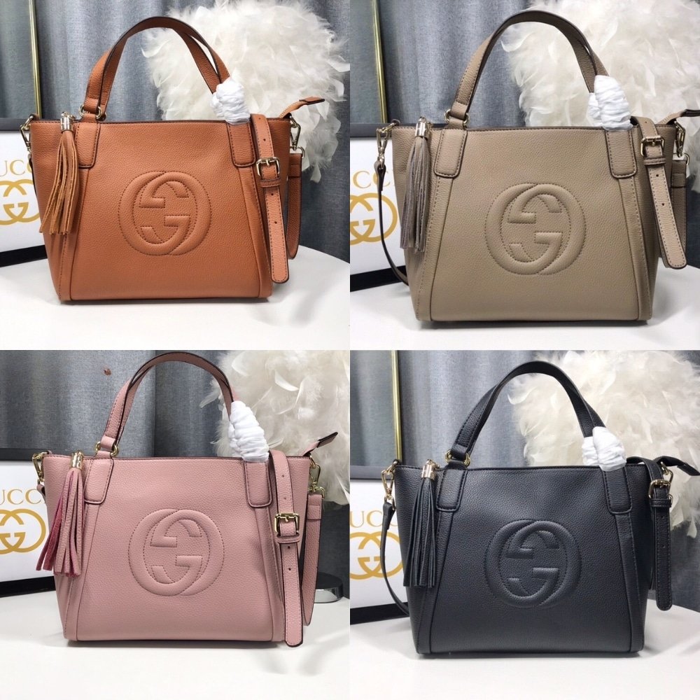 [S*per Vip 1:1] Gvc*1 Soho Small Top Handle Bag Beige 35Cm