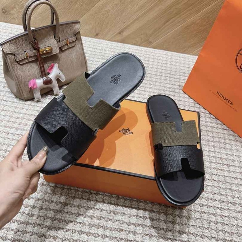 H**me5 Izmir Sandal Kaki And Noir H231812Zhk3400