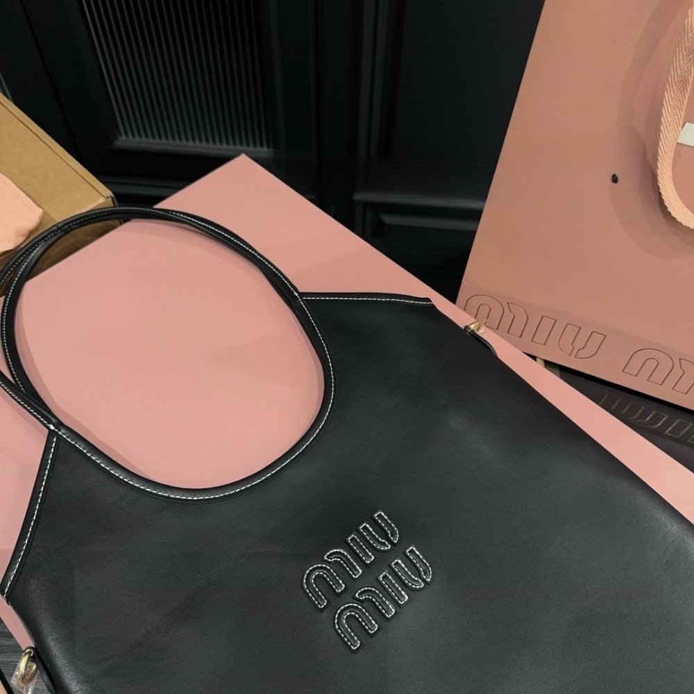 M1um1u Ivy Bag Black 35Cm 5Bg231 Acrw F0002 V Mln