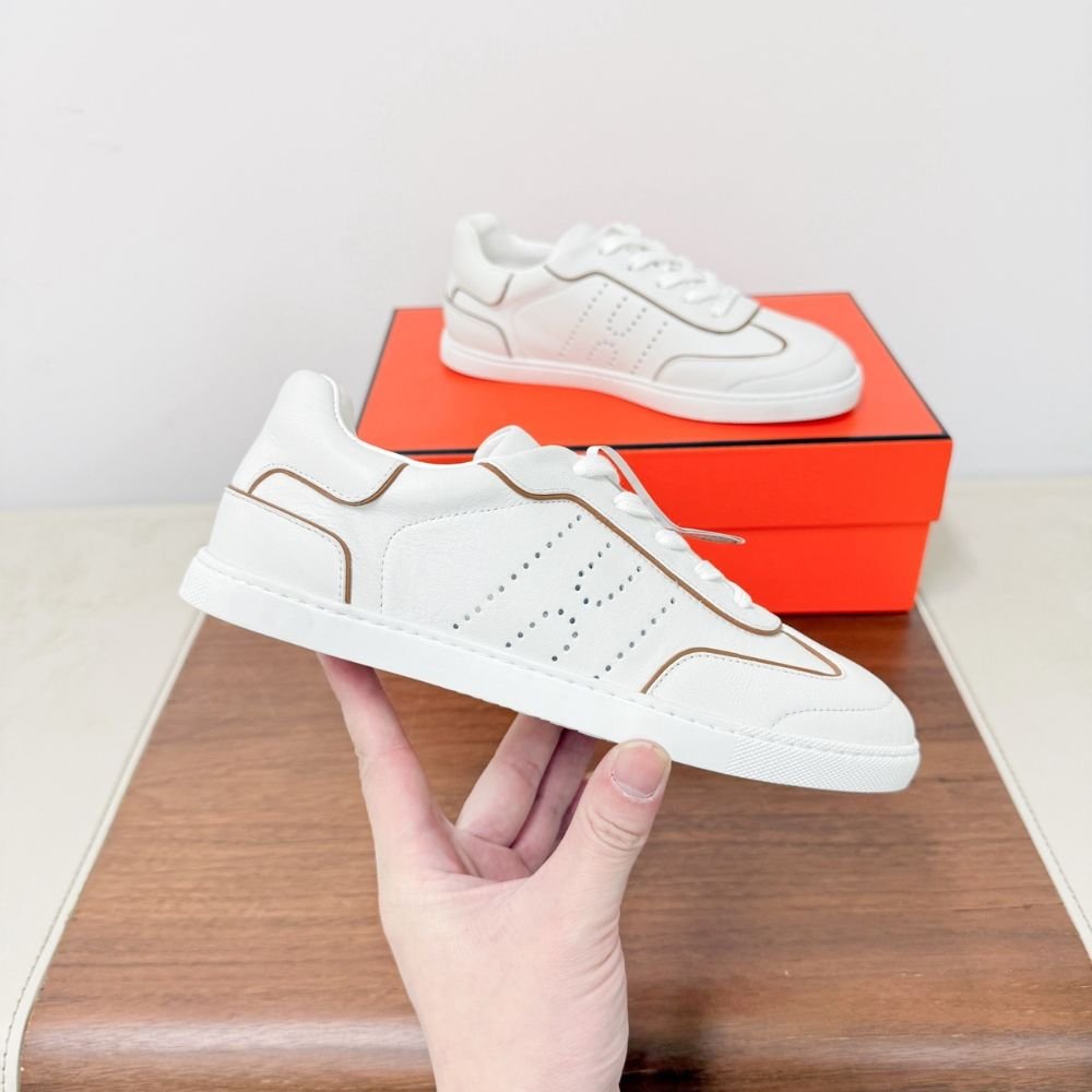H**me5 Match Sneaker Blanc And Naturel H261000Z 91360